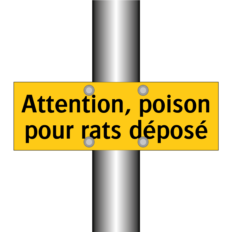 Attention, poison pour rats déposé