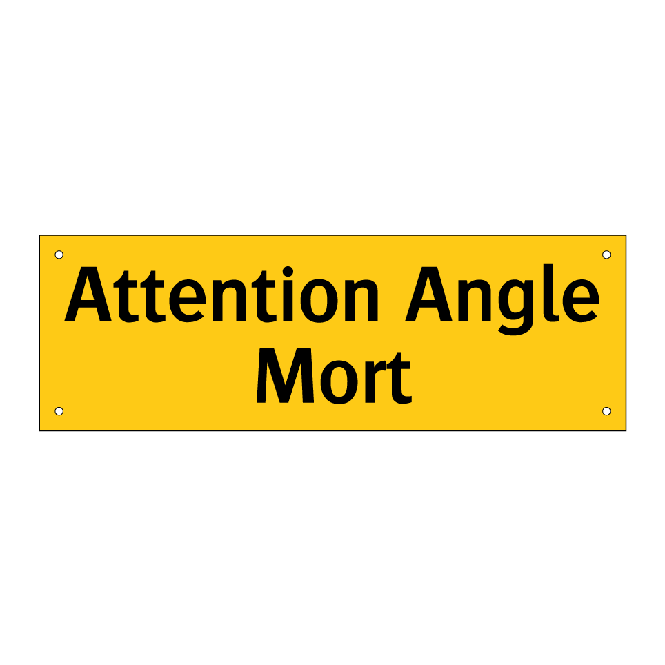 Attention Angle Mort