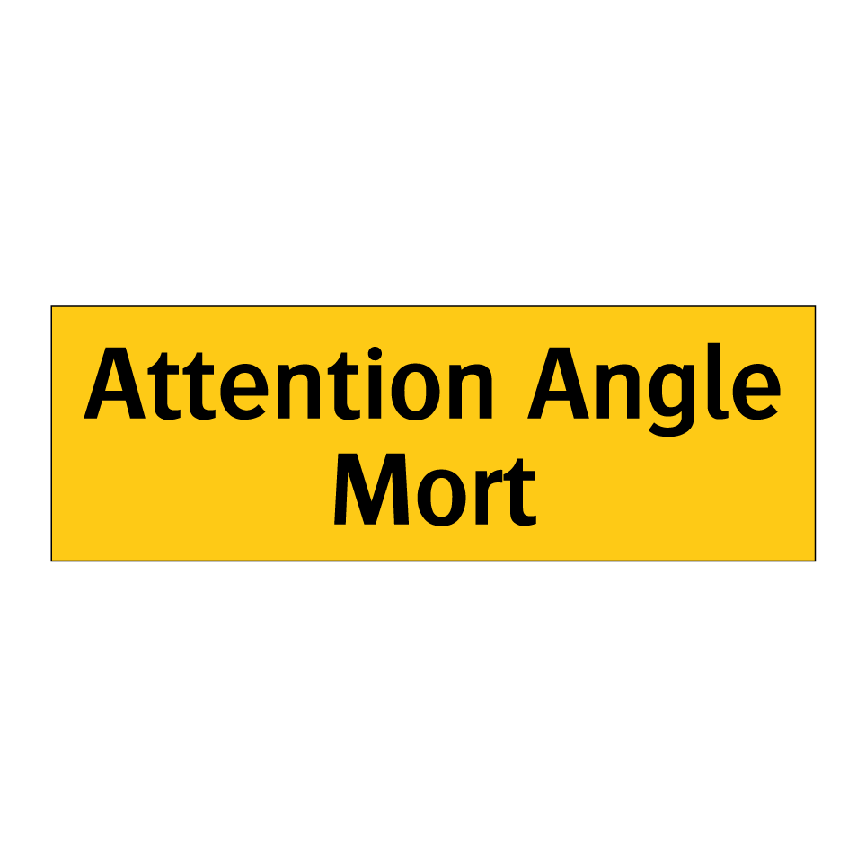 Attention Angle Mort