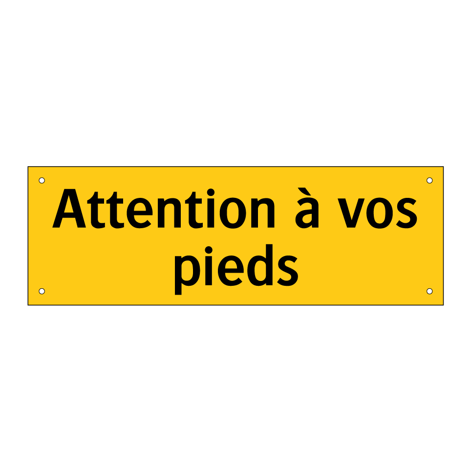 Attention à vos pieds
