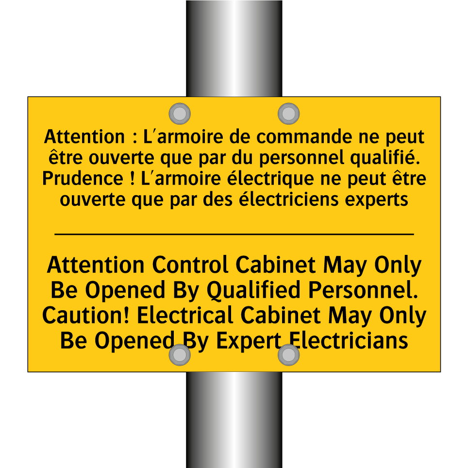 Attention : L'armoire de commande  /.../ - Attention Control Cabinet May  /.../