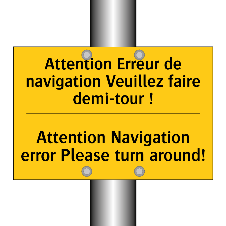Attention Erreur de navigation  /.../ - Attention Navigation error Please  /.../