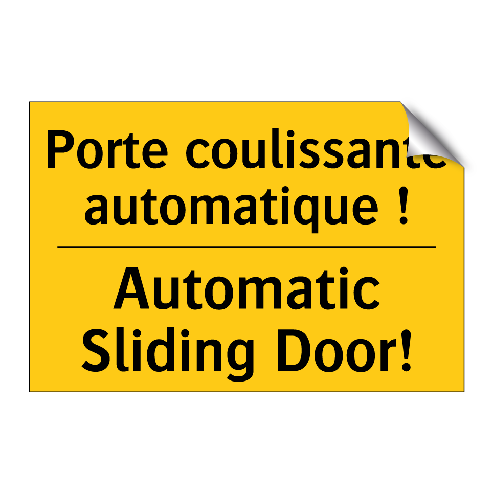 Porte coulissante automatique  /.../ - Automatic Sliding Door!