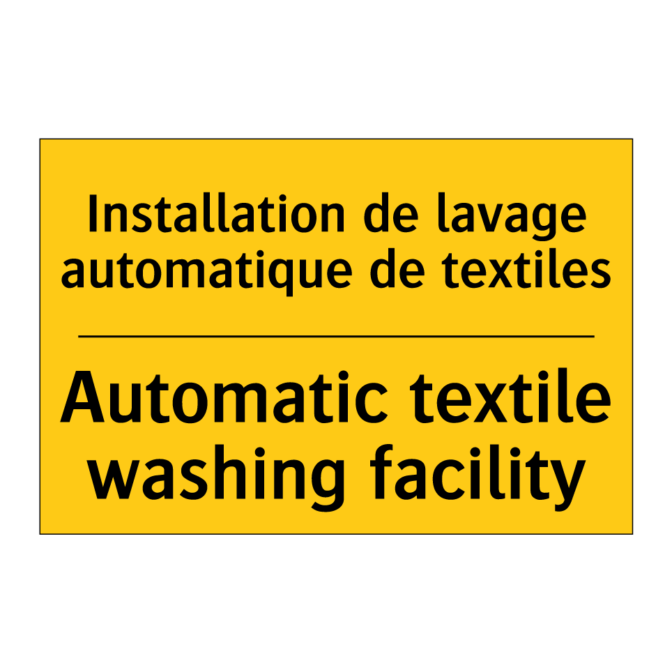 Installation de lavage automatique  /.../ - Automatic textile washing facility /.../