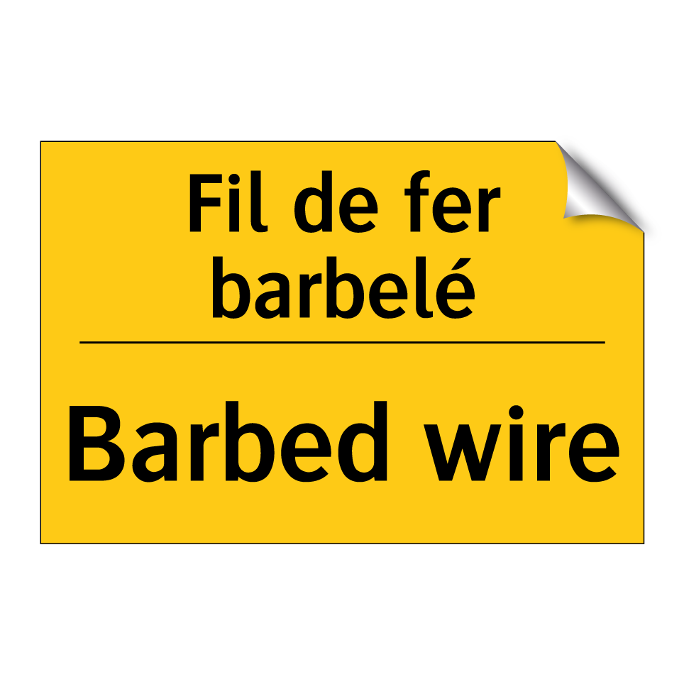 Fil de fer barbelé - Barbed wire