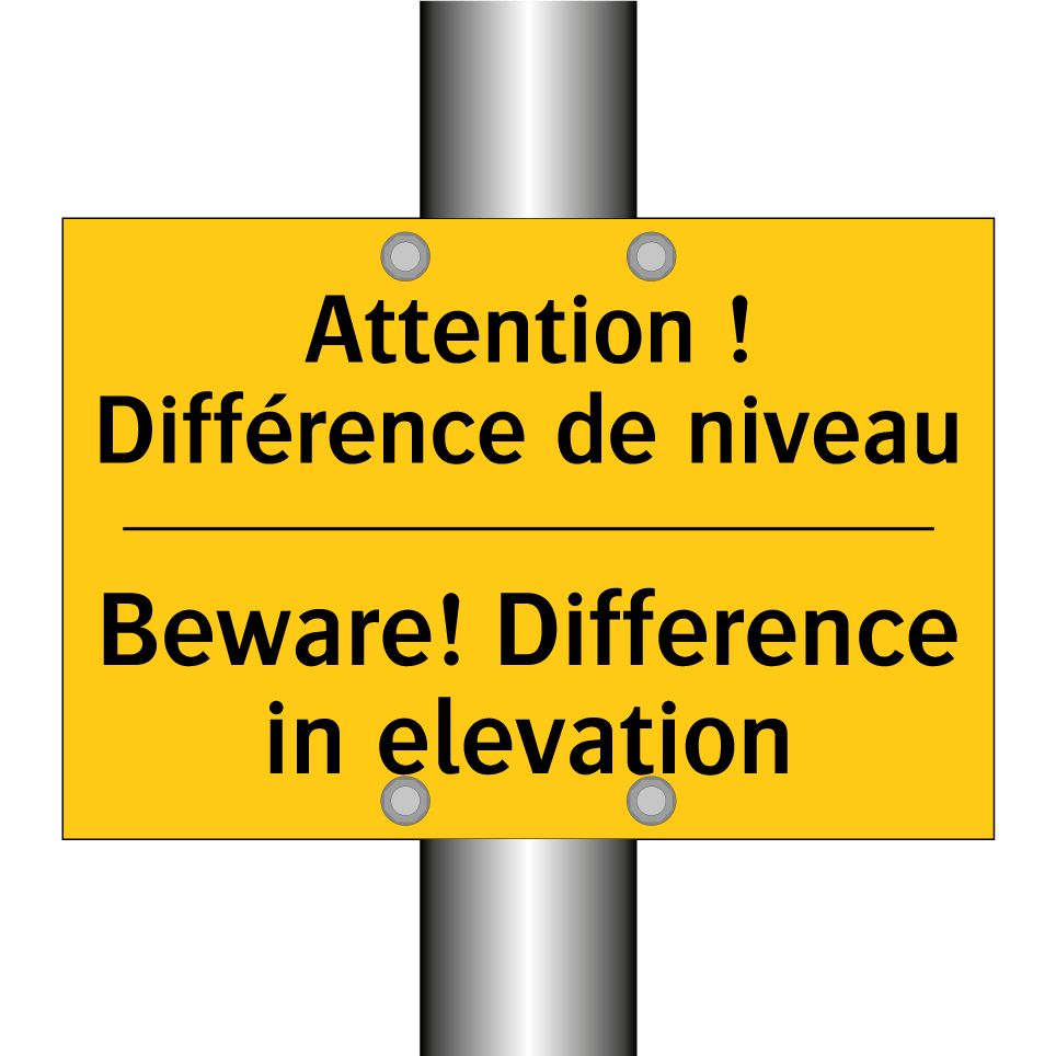 Attention ! Différence de niveau /.../ - Beware! Difference in elevation /.../