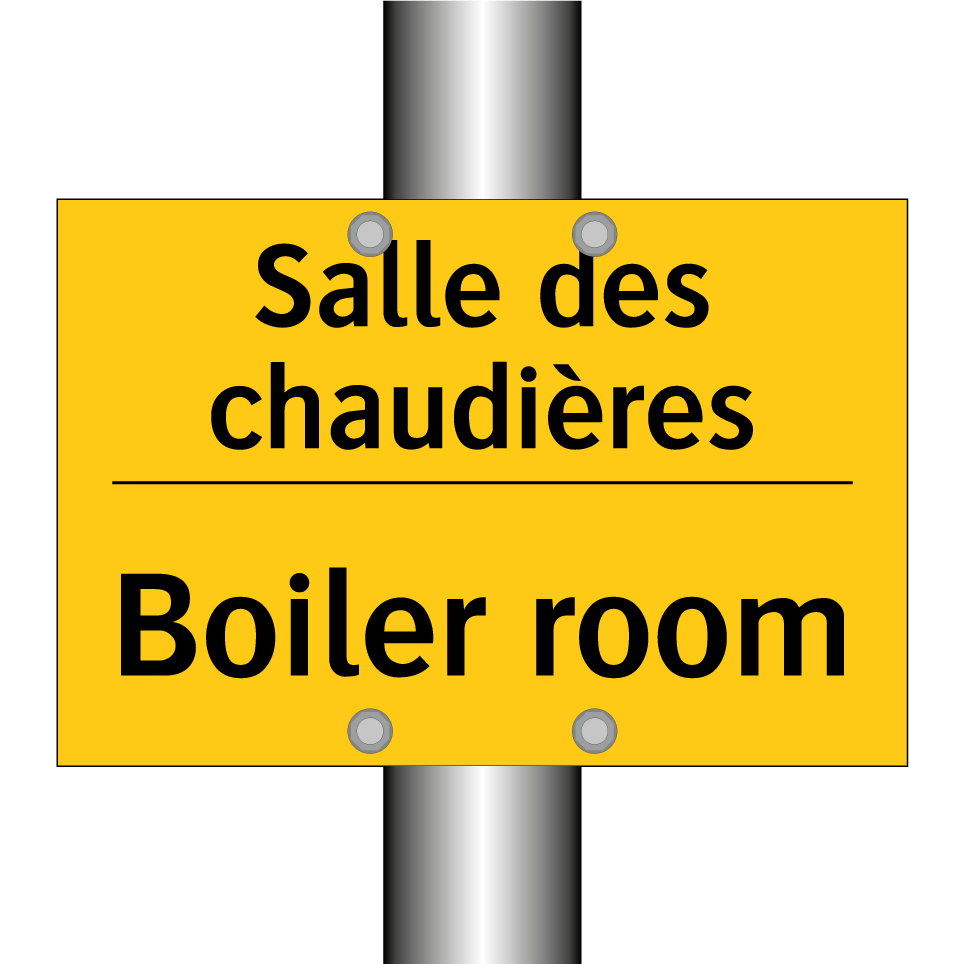 Salle des chaudières - Boiler room