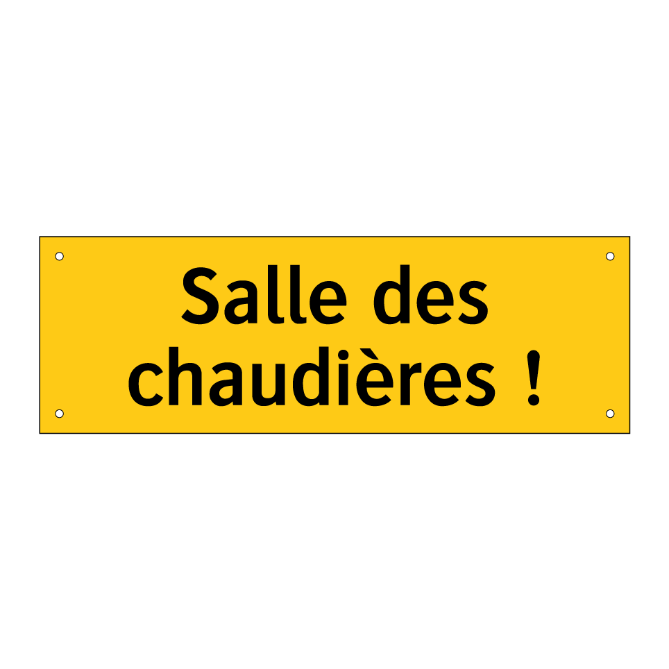 Salle des chaudières !