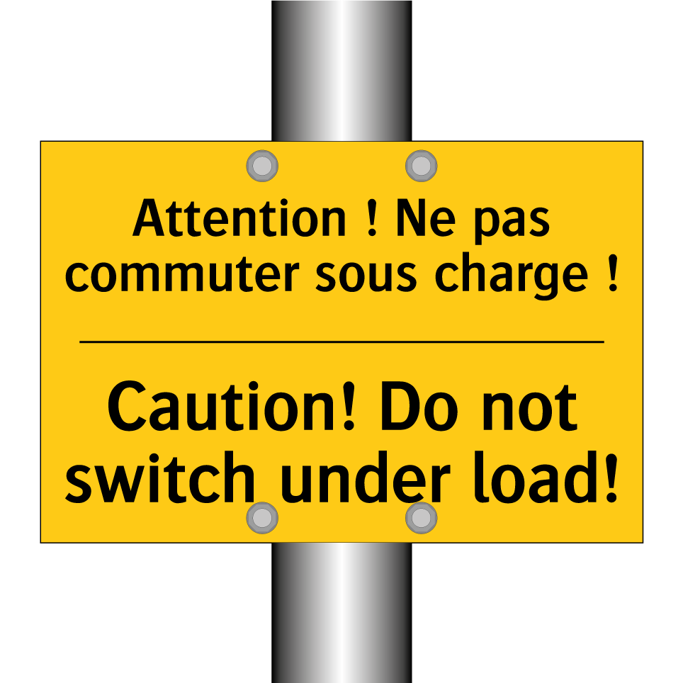 Attention ! Ne pas commuter sous  /.../ - Caution! Do not switch under load! /.../