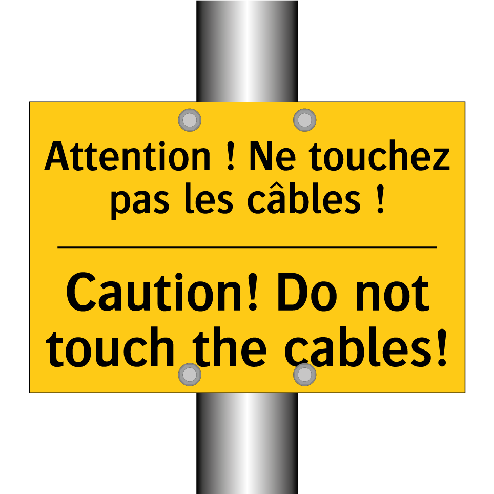 Attention ! Ne touchez pas les  /.../ - Caution! Do not touch the cables! /.../