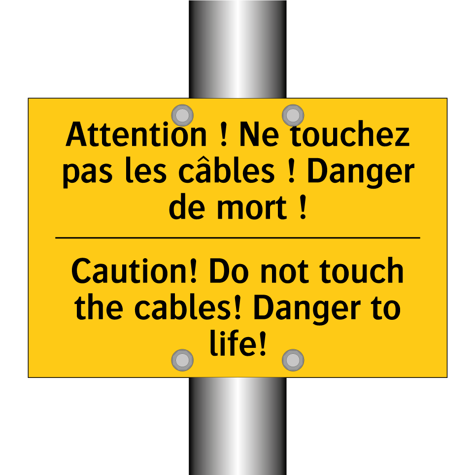 Attention ! Ne touchez pas les  /.../ - Caution! Do not touch the cables!  /.../