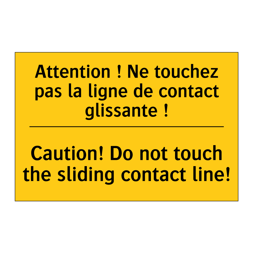 Attention ! Ne touchez pas la  /.../ - Caution! Do not touch the sliding  /.../