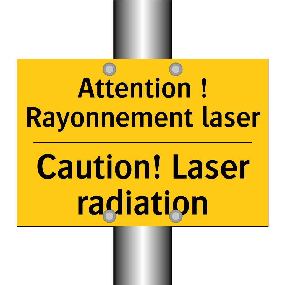 Attention ! Rayonnement laser - Caution! Laser radiation