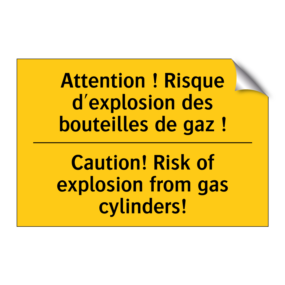 Attention ! Risque d'explosion  /.../ - Caution! Risk of explosion from  /.../