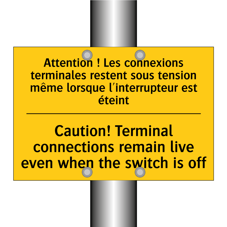 Attention ! Les connexions terminales  /.../ - Caution! Terminal connections  /.../
