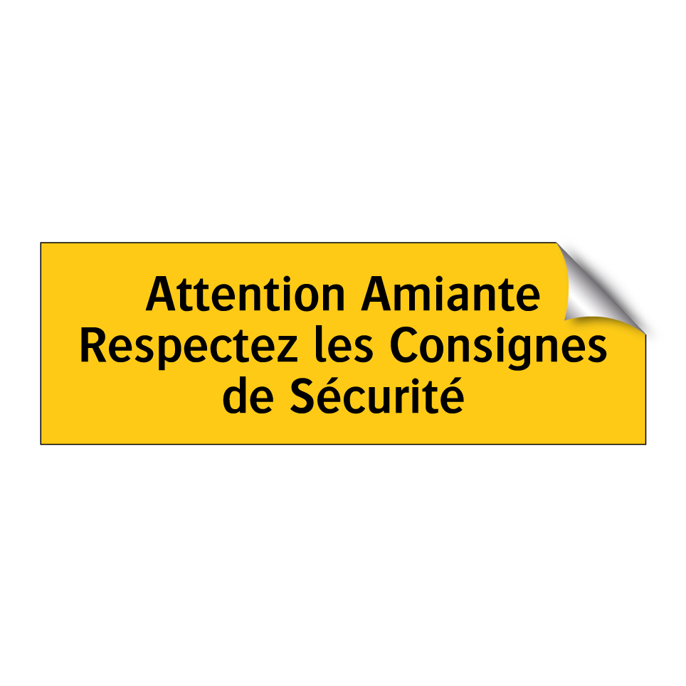 Attention Amiante Respectez les Consignes de Sécurité