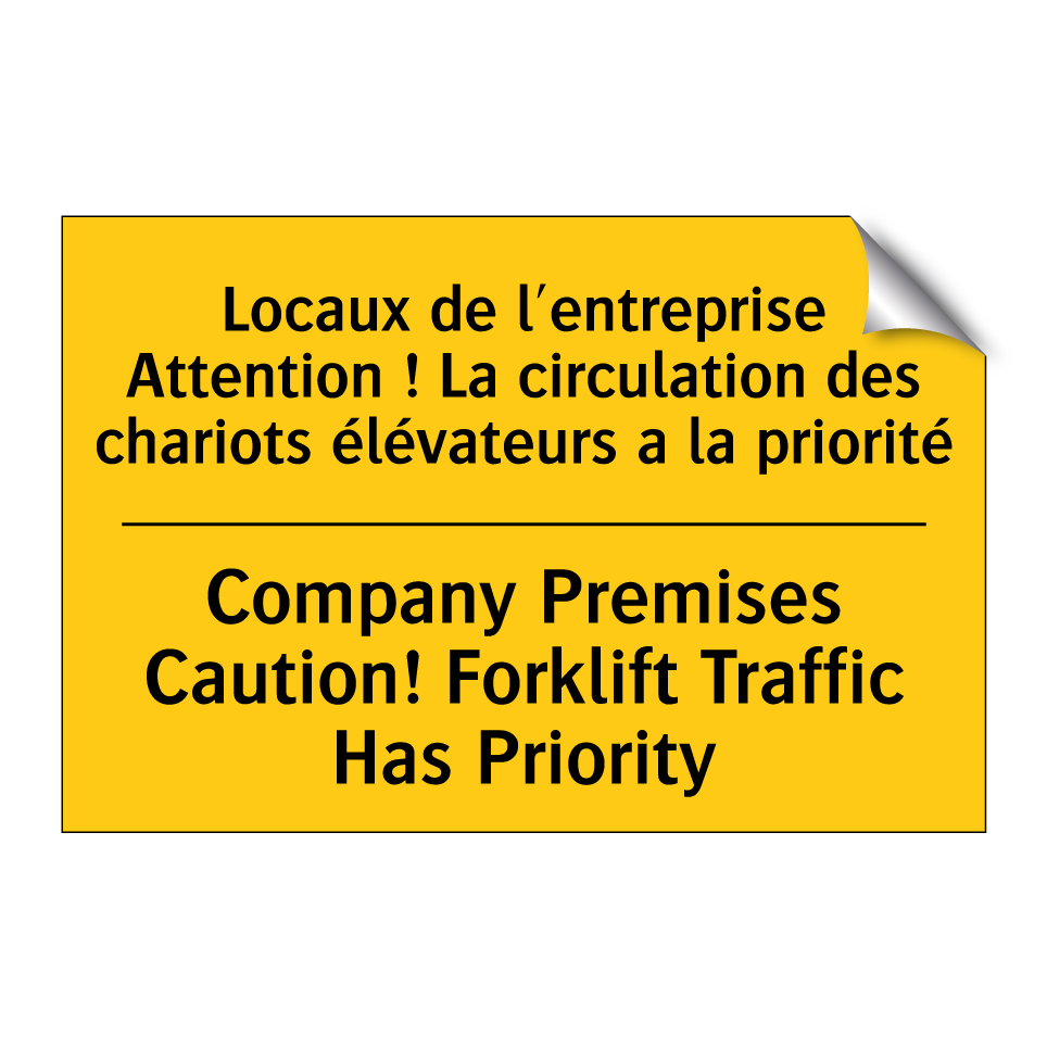 Locaux de l'entreprise Attention  /.../ - Company Premises Caution! Forklift  /.../