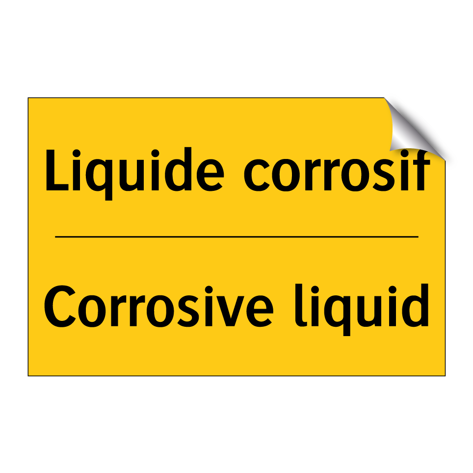 Liquide corrosif - Corrosive liquid