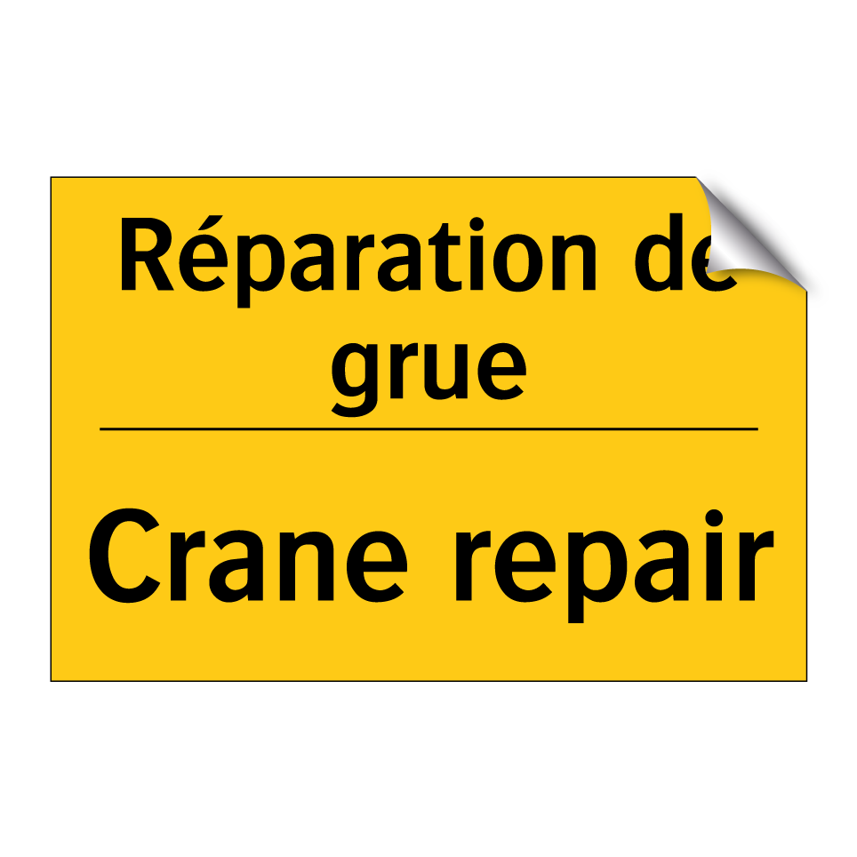Réparation de grue - Crane repair