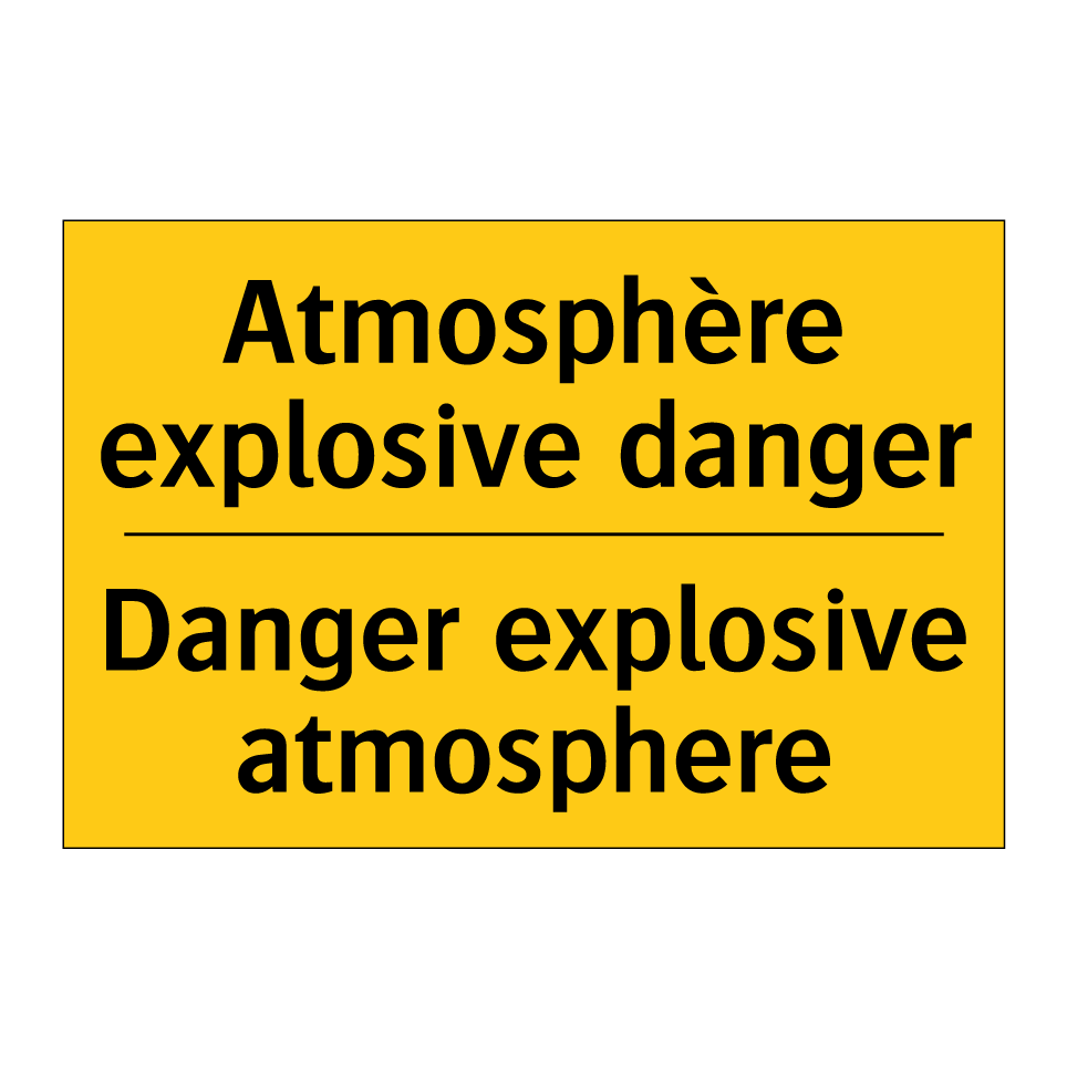 Atmosphère explosive danger - Danger explosive atmosphere