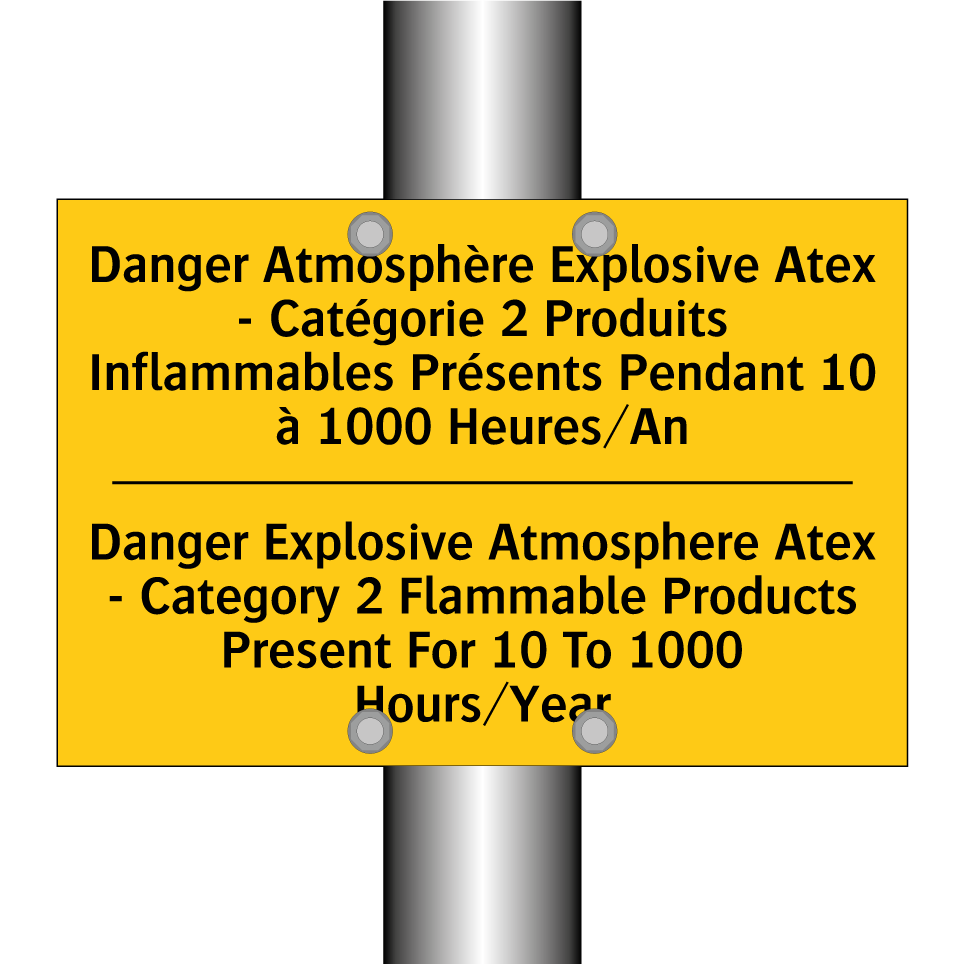 Danger Atmosphère Explosive Atex  /.../ - Danger Explosive Atmosphere Atex  /.../