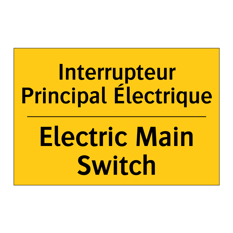 Interrupteur Principal Électrique /.../ - Electric Main Switch