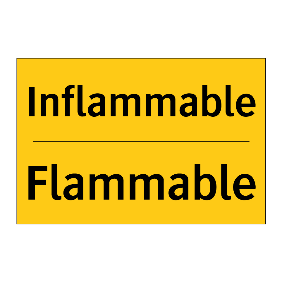 Inflammable - Flammable