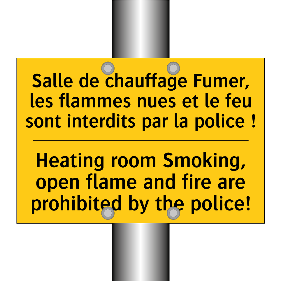 Salle de chauffage Fumer, les  /.../ - Heating room Smoking, open flame  /.../