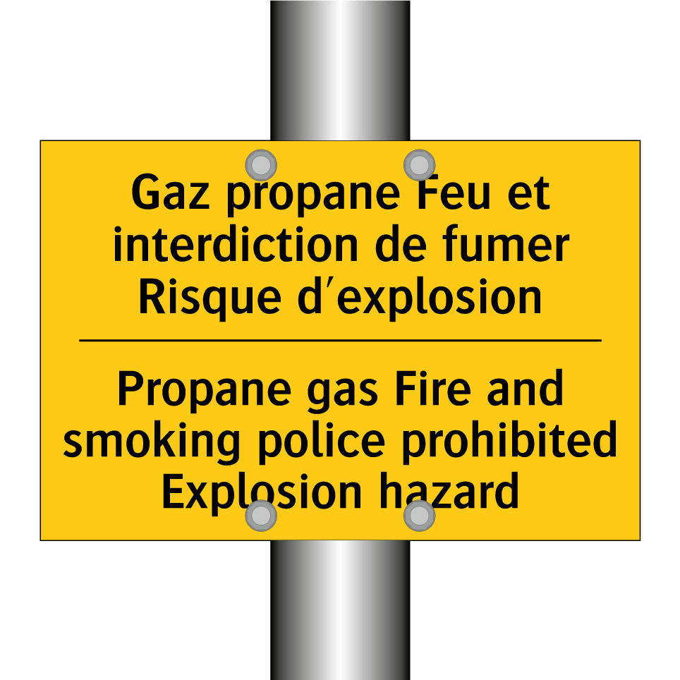 Gaz propane Feu et interdiction  /.../ - Propane gas Fire and smoking police  /.../