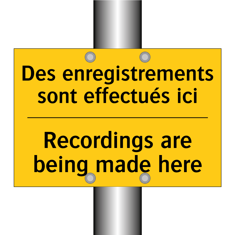 Des enregistrements sont effectués  /.../ - Recordings are being made here
