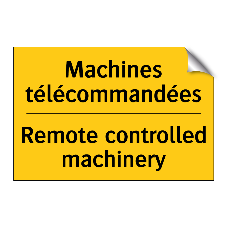Machines télécommandées - Remote controlled machinery