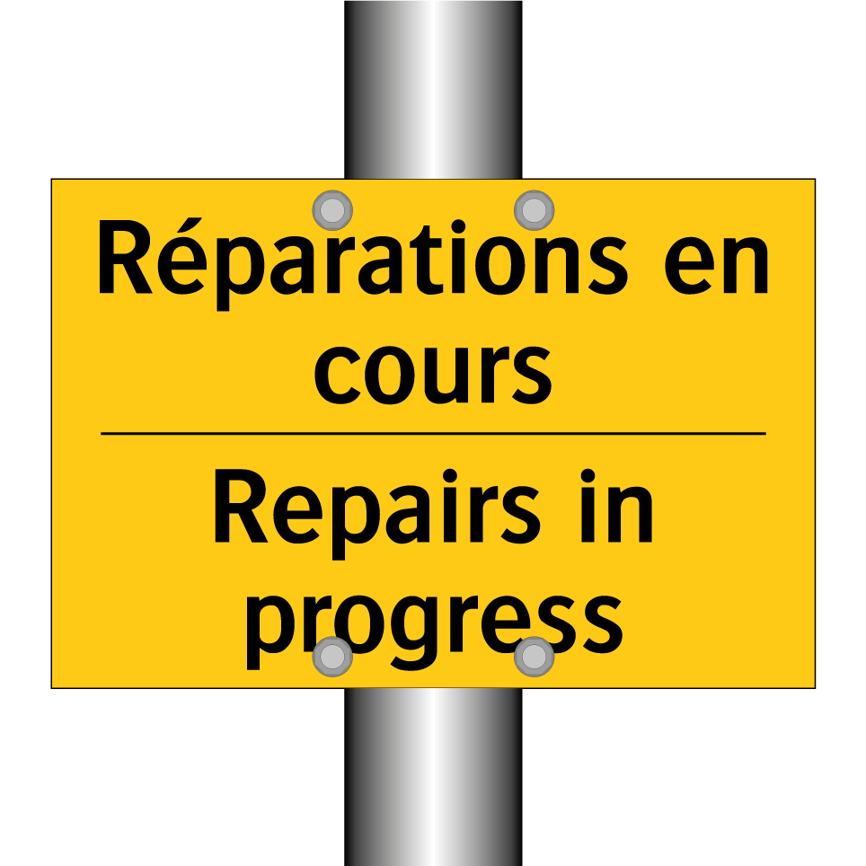 Réparations en cours - Repairs in progress