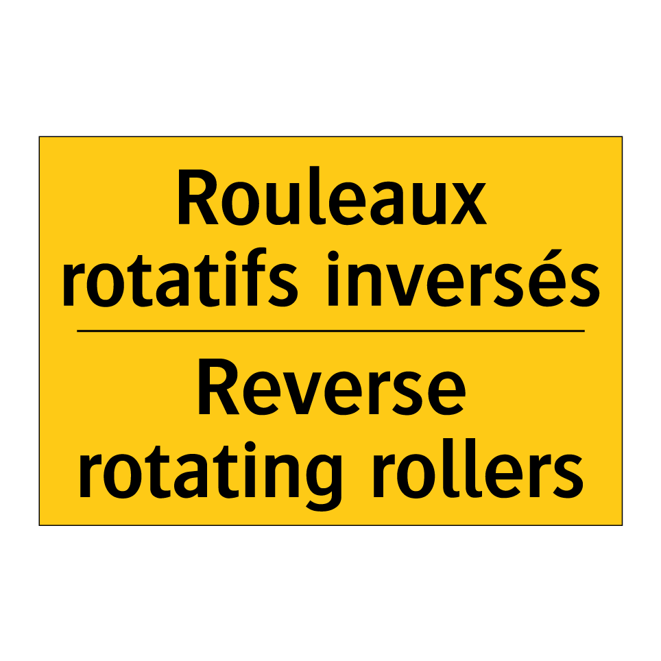 Rouleaux rotatifs inversés - Reverse rotating rollers