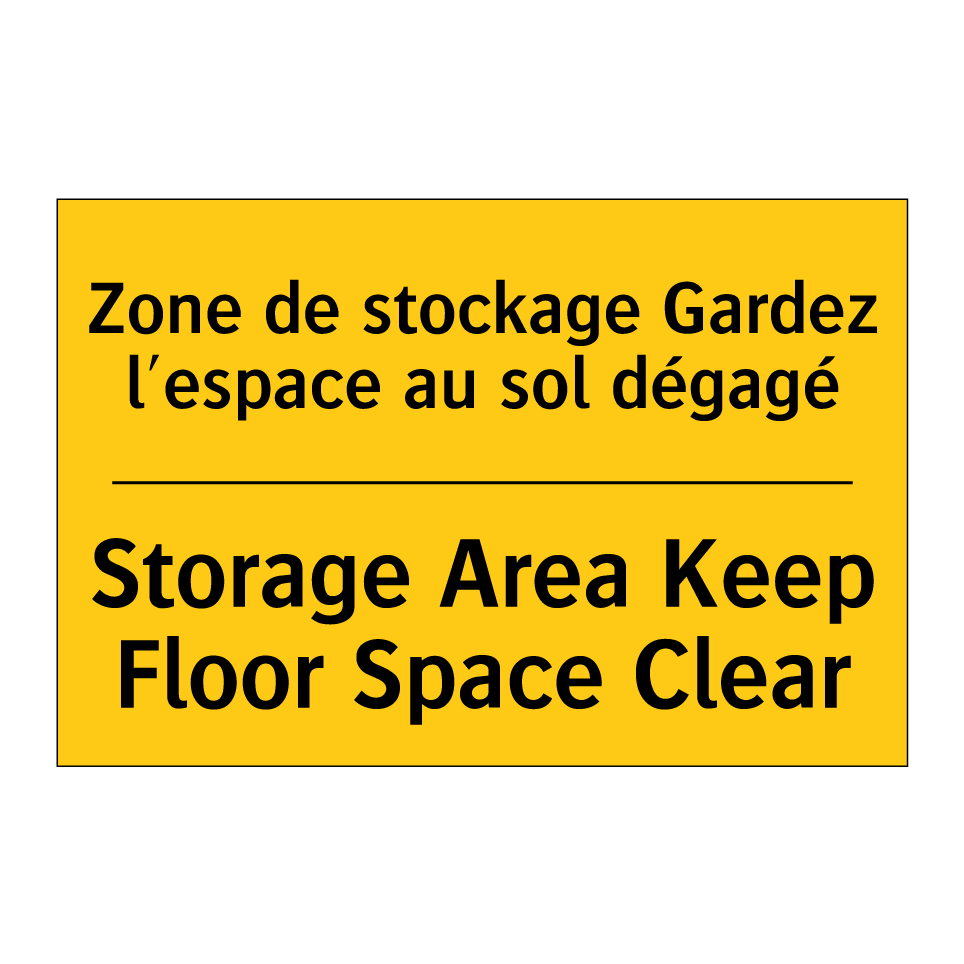 Zone de stockage Gardez l'espace  /.../ - Storage Area Keep Floor Space  /.../