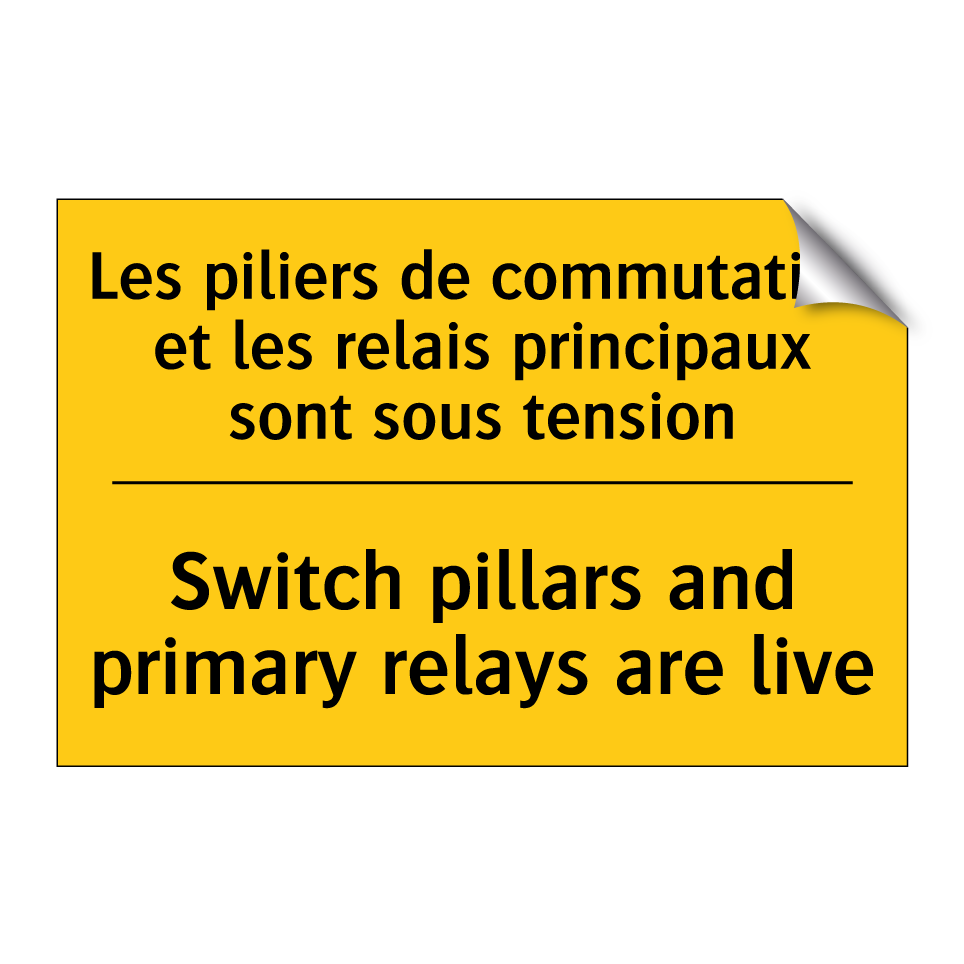 Les piliers de commutation et  /.../ - Switch pillars and primary relays  /.../