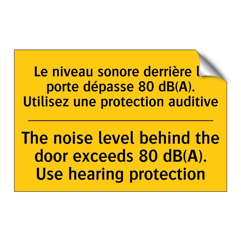 Le niveau sonore derrière la porte  /.../ - The noise level behind the door  /.../