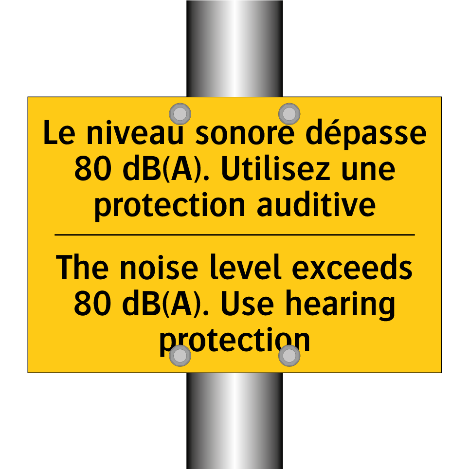 Le niveau sonore dépasse 80 dB(A).  /.../ - The noise level exceeds 80 dB(A).  /.../