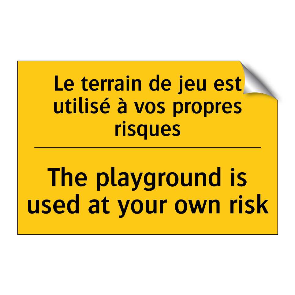 Le terrain de jeu est utilisé  /.../ - The playground is used at your  /.../