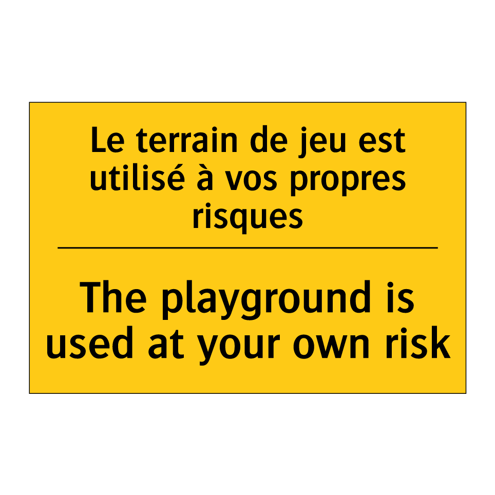 Le terrain de jeu est utilisé  /.../ - The playground is used at your  /.../