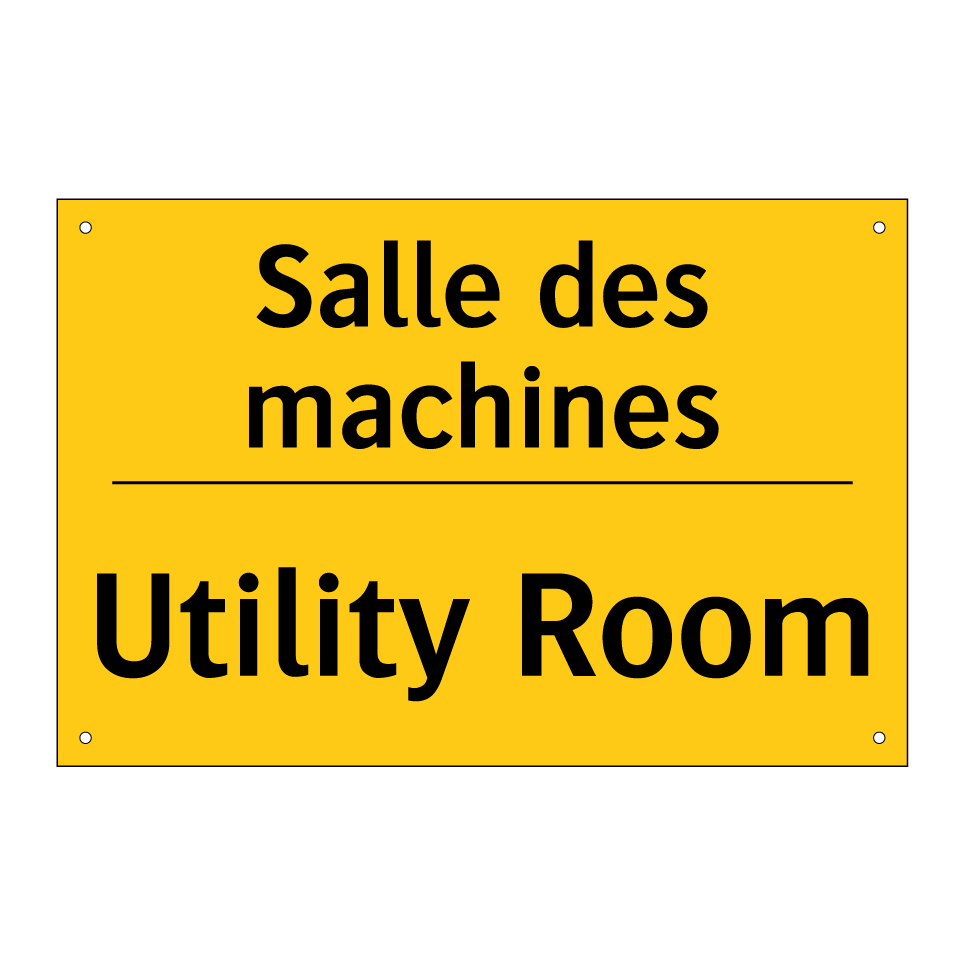 Salle des machines - Utility Room