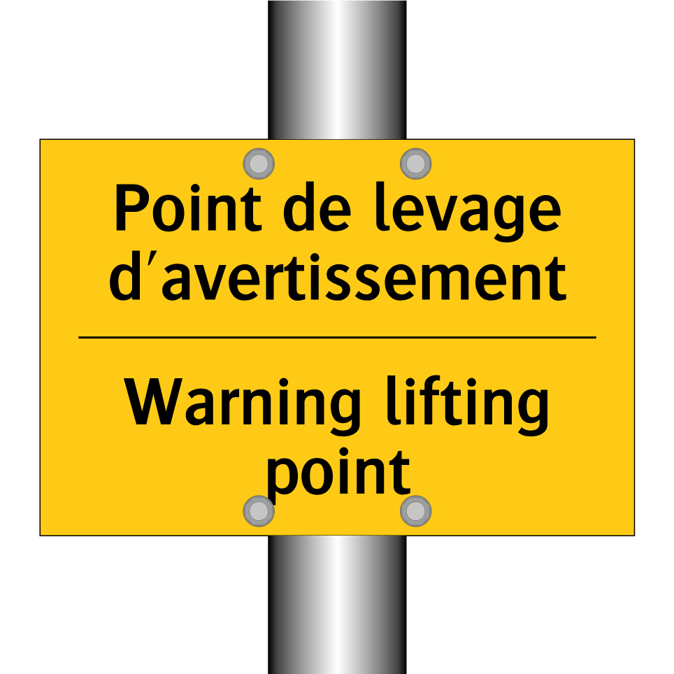 Point de levage d'avertissement /.../ - Warning lifting point