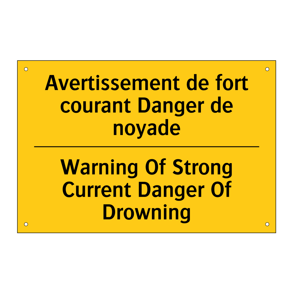 Avertissement de fort courant  /.../ - Warning Of Strong Current Danger  /.../