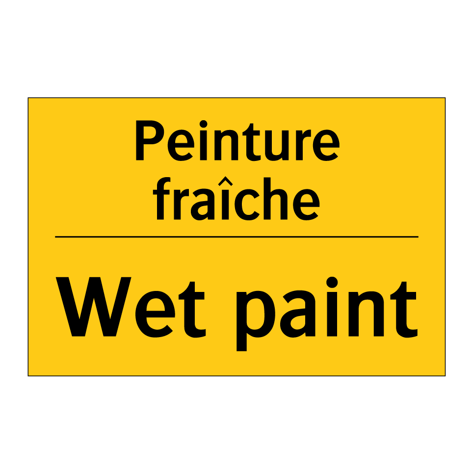 Peinture fraîche - Wet paint