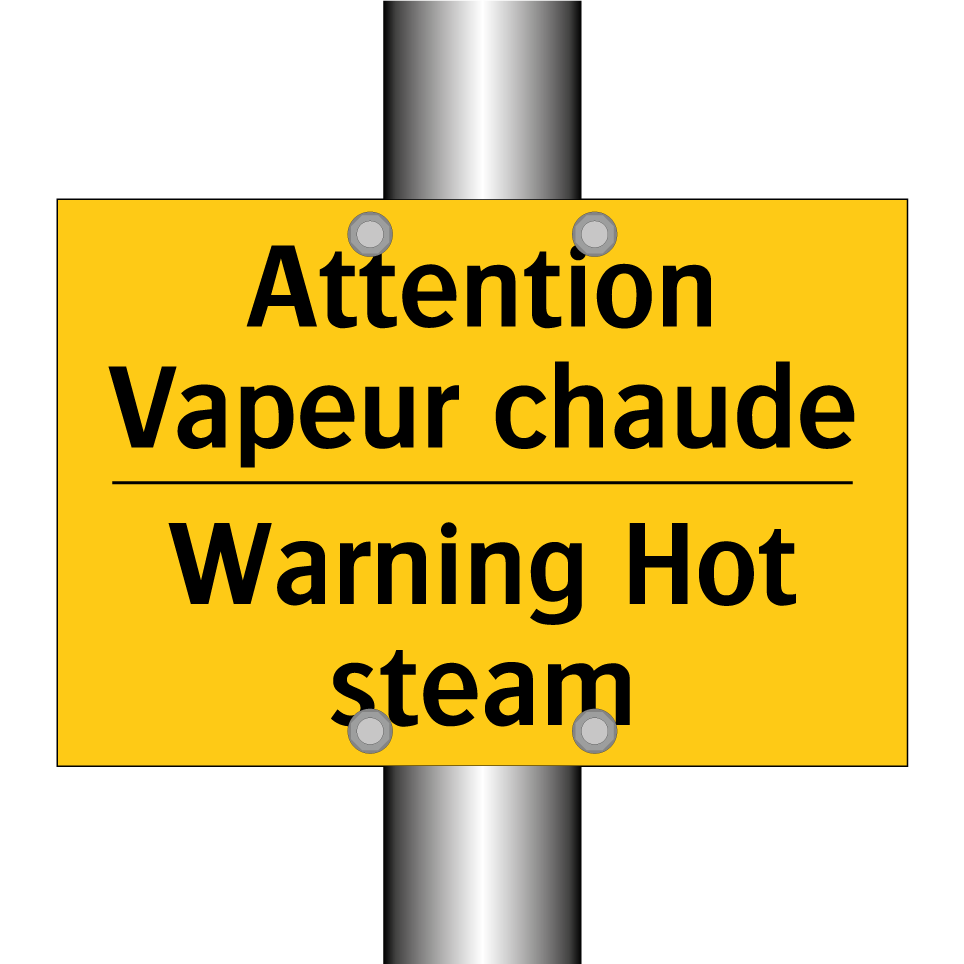 Attention Vapeur chaude - Warning Hot steam