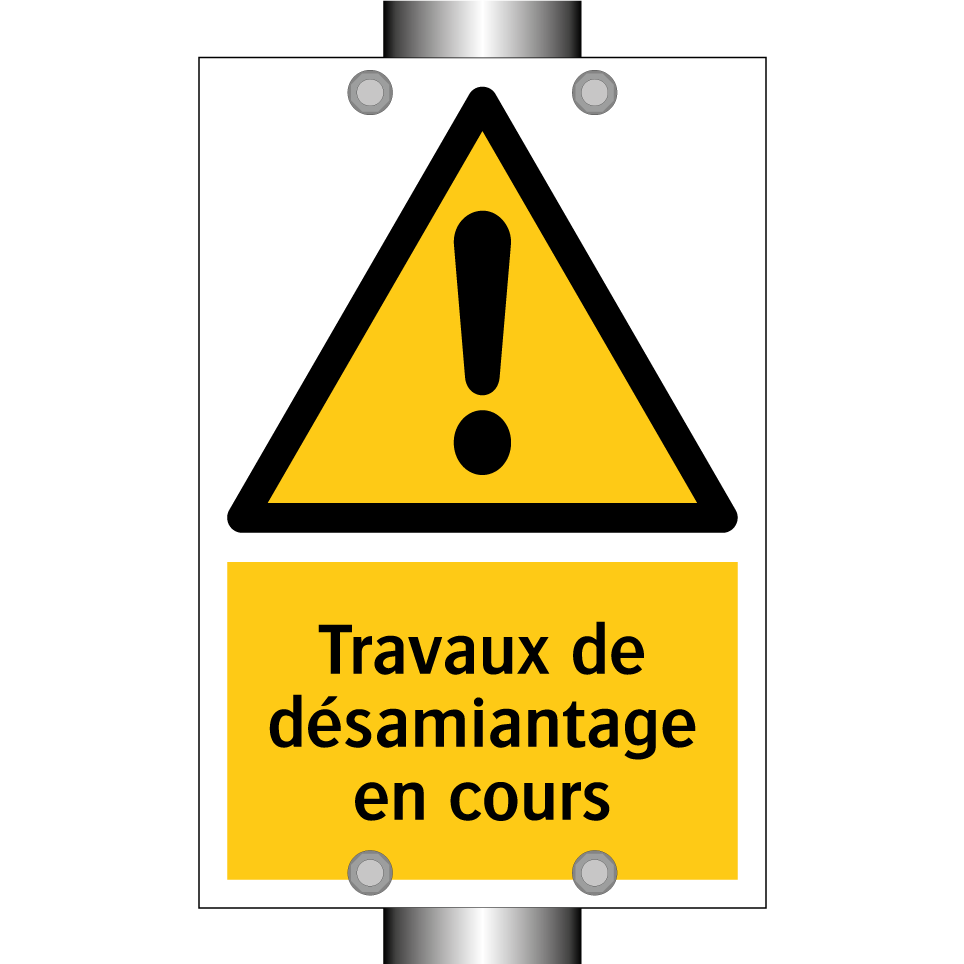 Travaux de désamiantage en cours