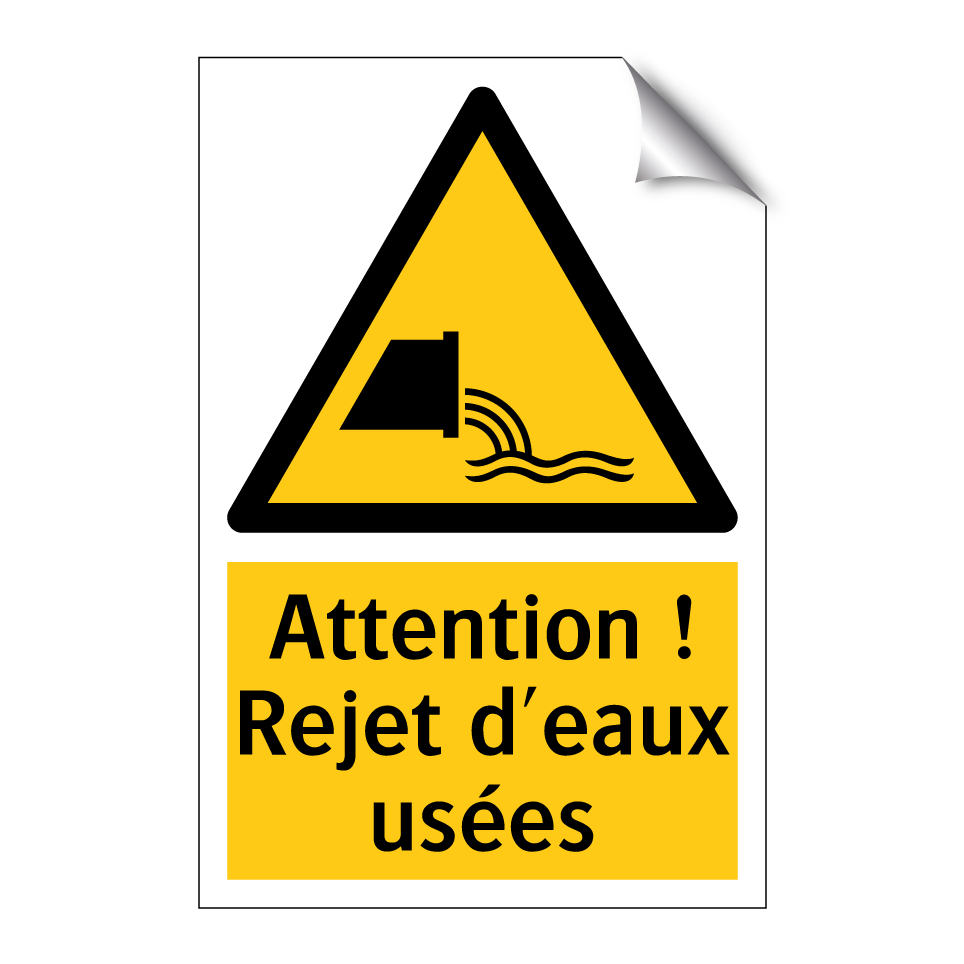 Attention ! Rejet d'eaux usées