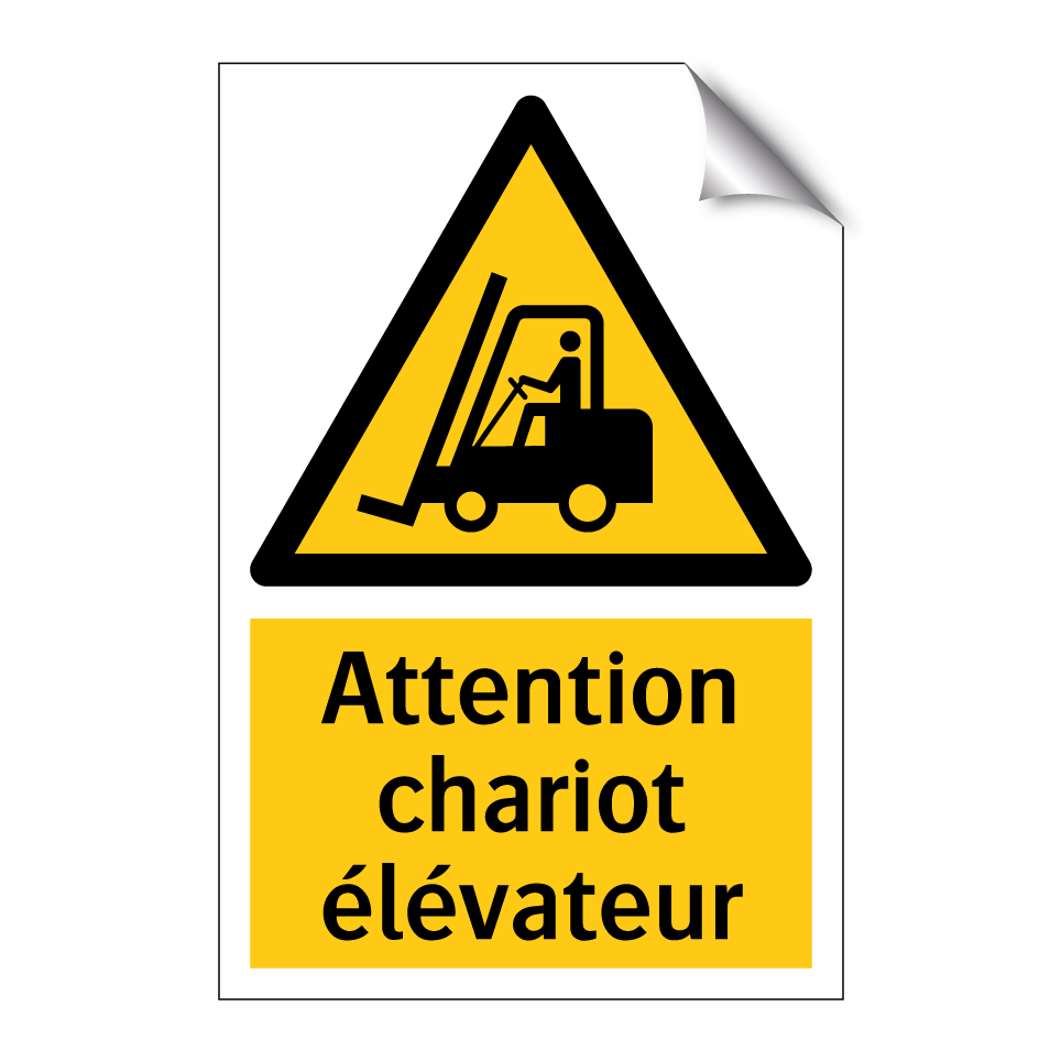 Attention chariot élévateur