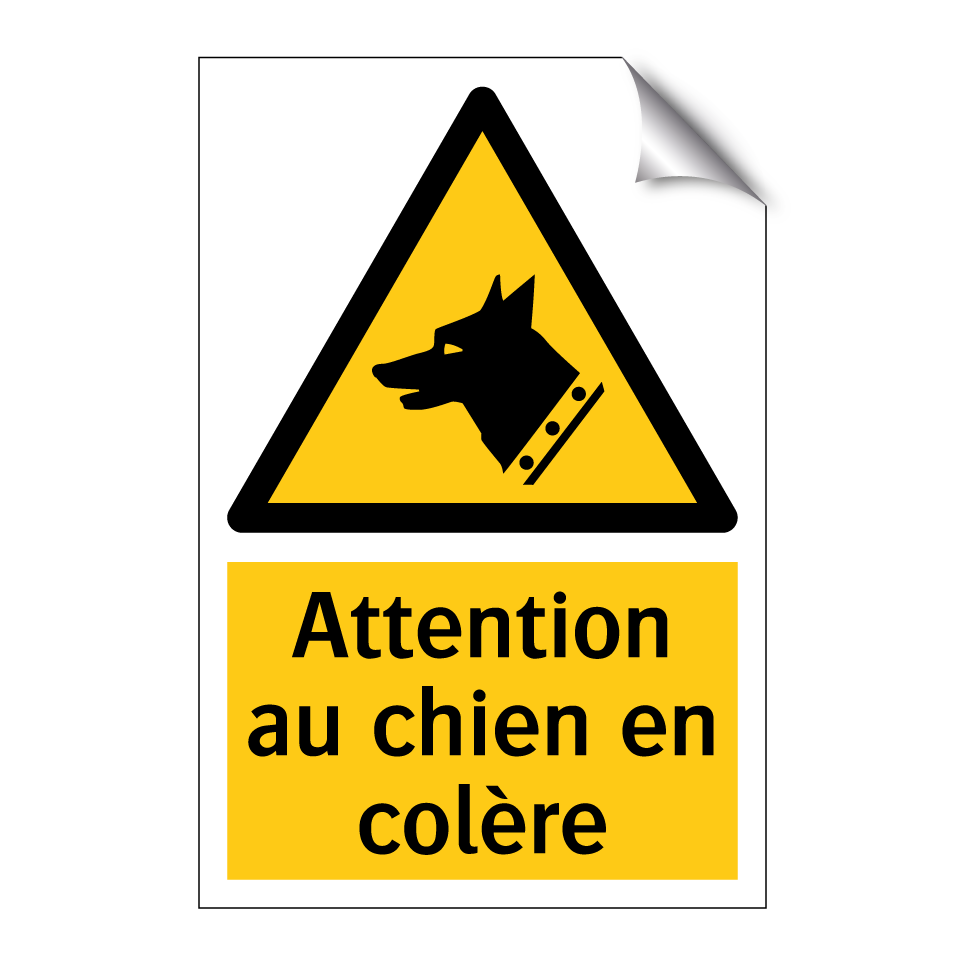 Attention au chien en colère