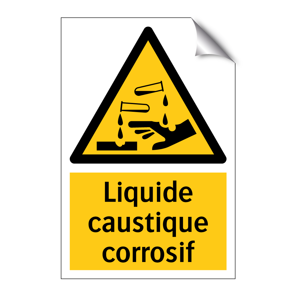 Liquide caustique corrosif