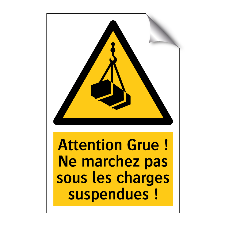 Attention Grue ! Ne marchez pas sous les charges suspendues !
